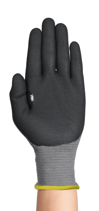 HyFlex 11-571 Next-gen 21-gauge ANSI A4/ISO D-rated glove - made up to 30% thinner* for second-skin feel and precision.