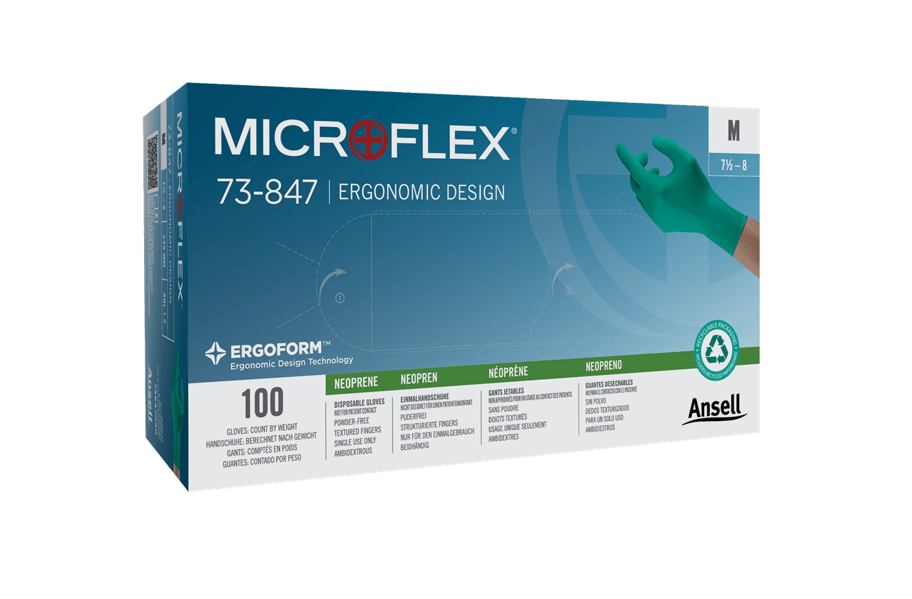 MICROFLEX® 73-847 Gloves ergonomically designed with exceptional grip