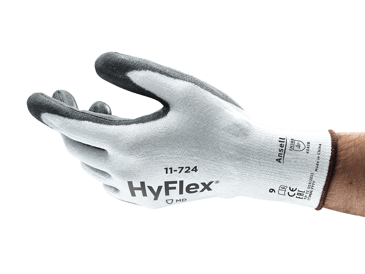 HyFlex® 11-724 Lightweight abrasion-resistant gloves that protect with exceptional durability