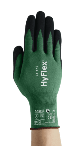 HyFlex® 11-842 Our best Multi-Purpose gloves, now made green