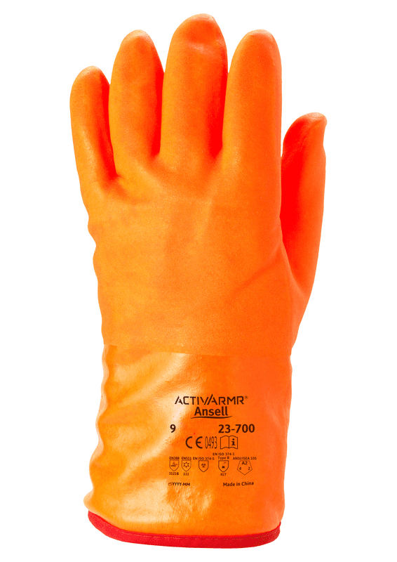 ActivArmr® 23-700 Previously known as: Polar Grip® Robust insulated winter gloves with a turn-out barrier, protecting hands from liquid roll-off