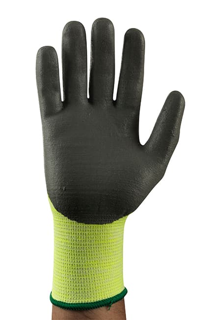 HyFlex® 11-423 Heat-resistant industrial gloves, with color coding to ensure appropriate application.