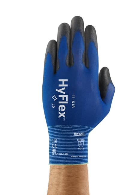 HyFlex® 11-618 Ultra-thin polyurethane gloves, with superb tactility and dexterity, for delicate handling