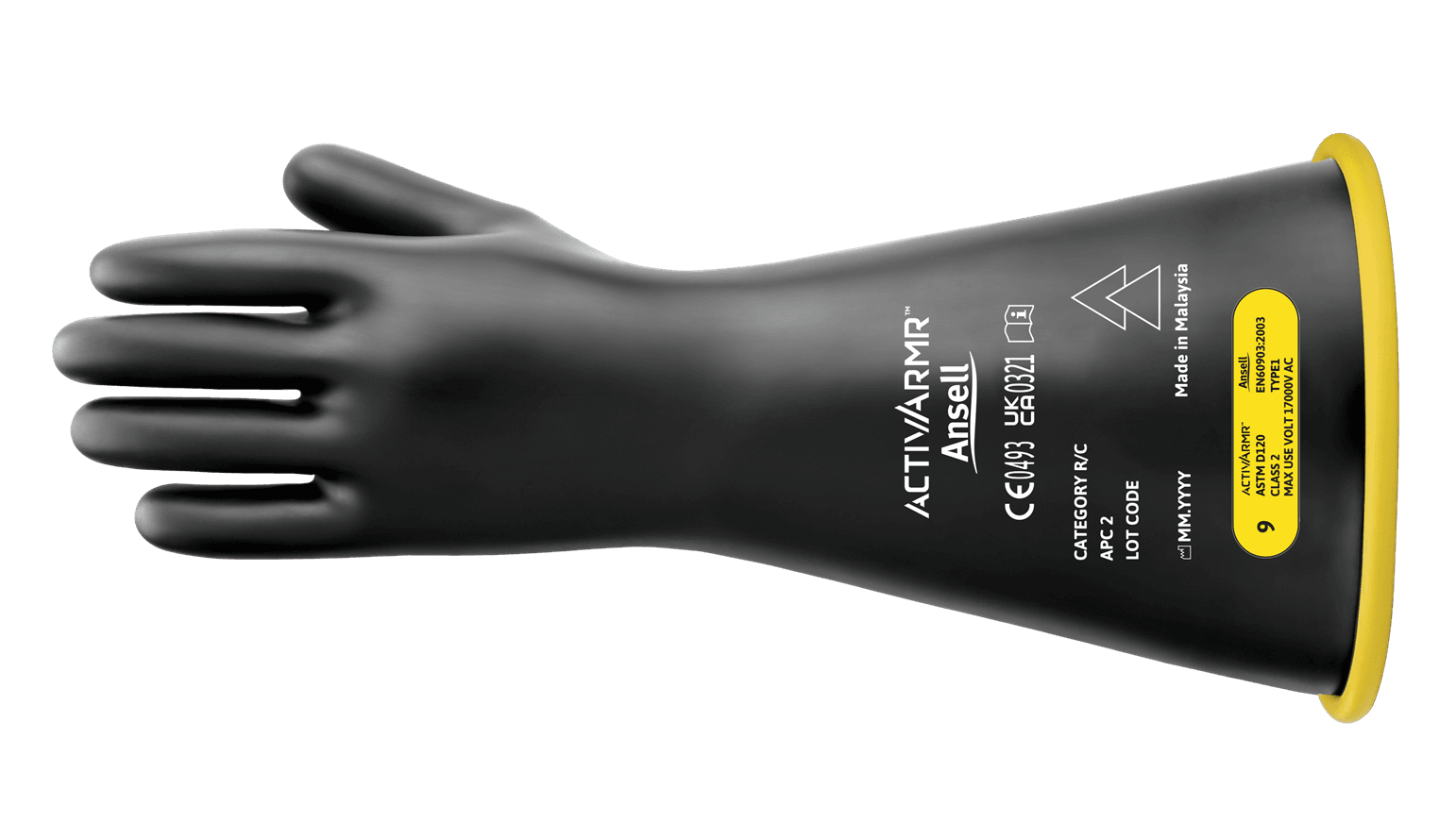ActivArmr Bi-Color Electrical Insulating Gloves Class 2 – RIG216YBSC