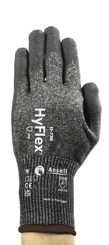 HyFlex® 11-738 Highly durable cut-resistant gloves, with strong blended fibers and reinforced thumb crotch