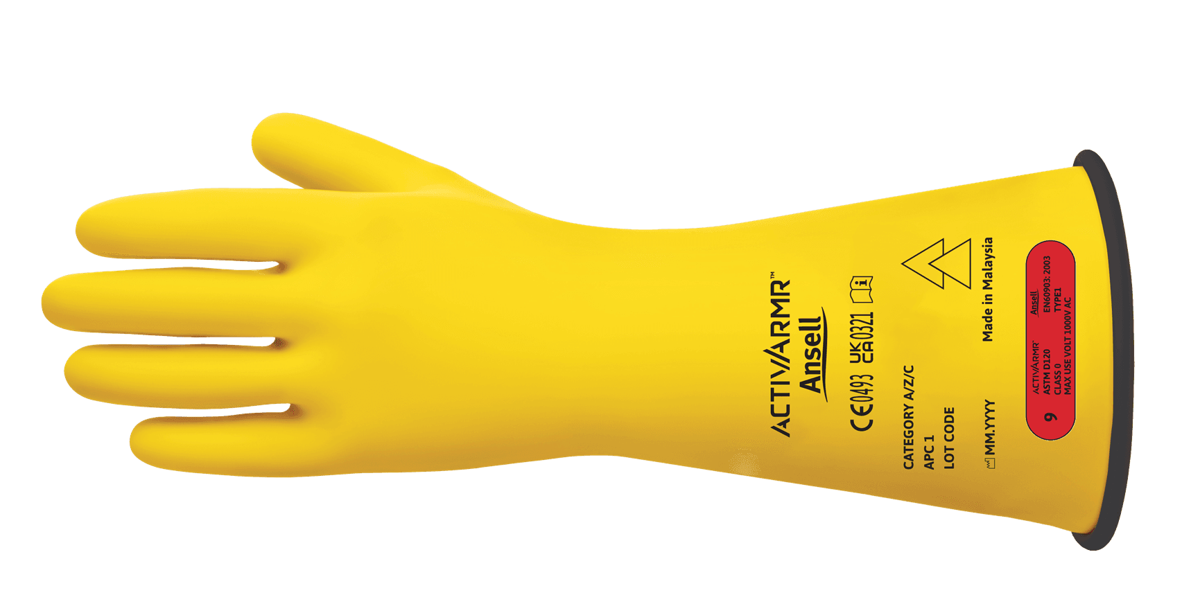 ActivArmr Bi-Color Electrical Insulating Gloves Class 0 – RIG014YBSC