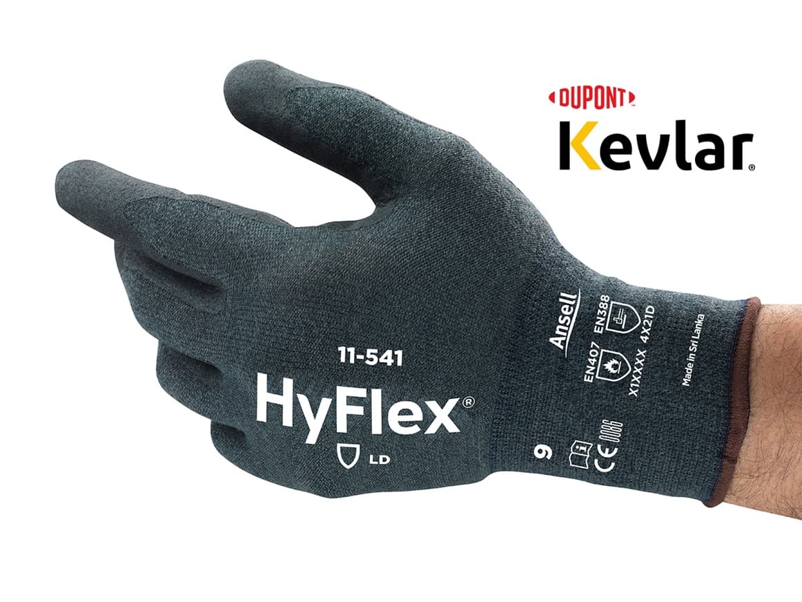 HyFlex® 11-541 Lightweight cut-resistant industrial gloves with exceptional grip