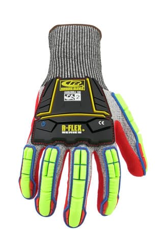 RINGERS® R065 Cut-resistant impact gloves, with a TPR design and knit shell for dexterous comfort