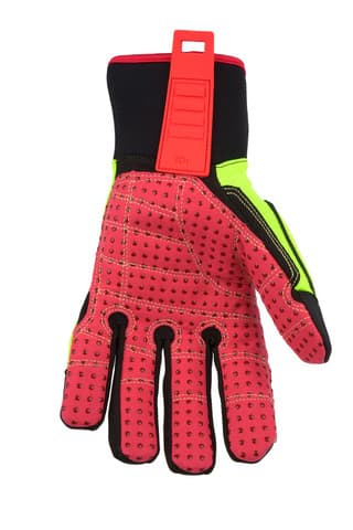 RINGERS® R267 Heavy-duty, oil-resistant impact gloves with a Silicone Dot® palm for enhanced grip