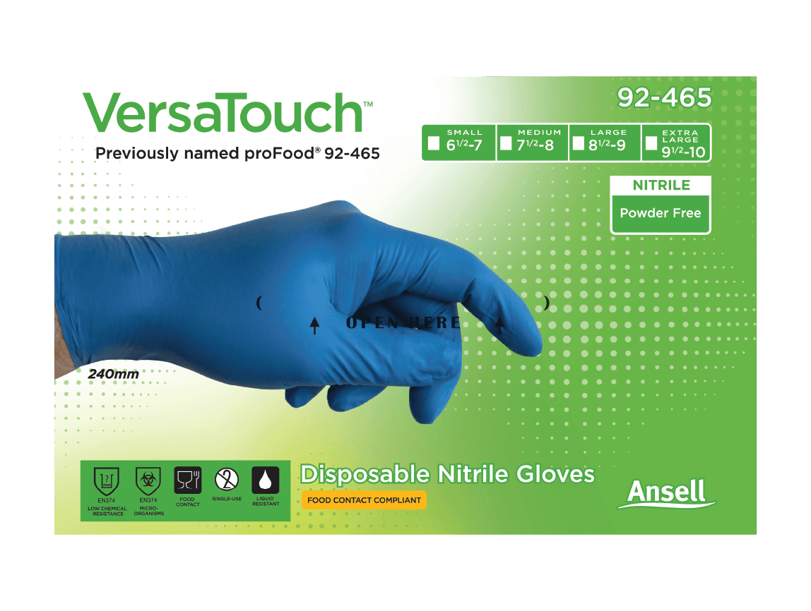 VersaTouch 92-465 Glove Packaging