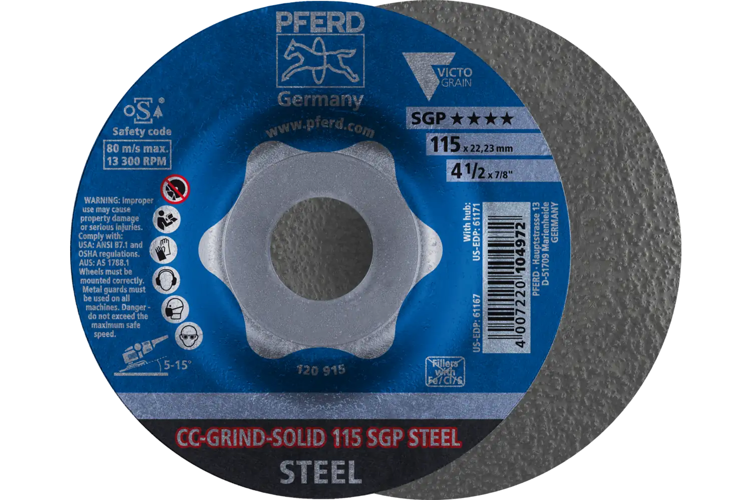CC-GRIND taşlama diskleri SOLID SGP STEEL ★★★★