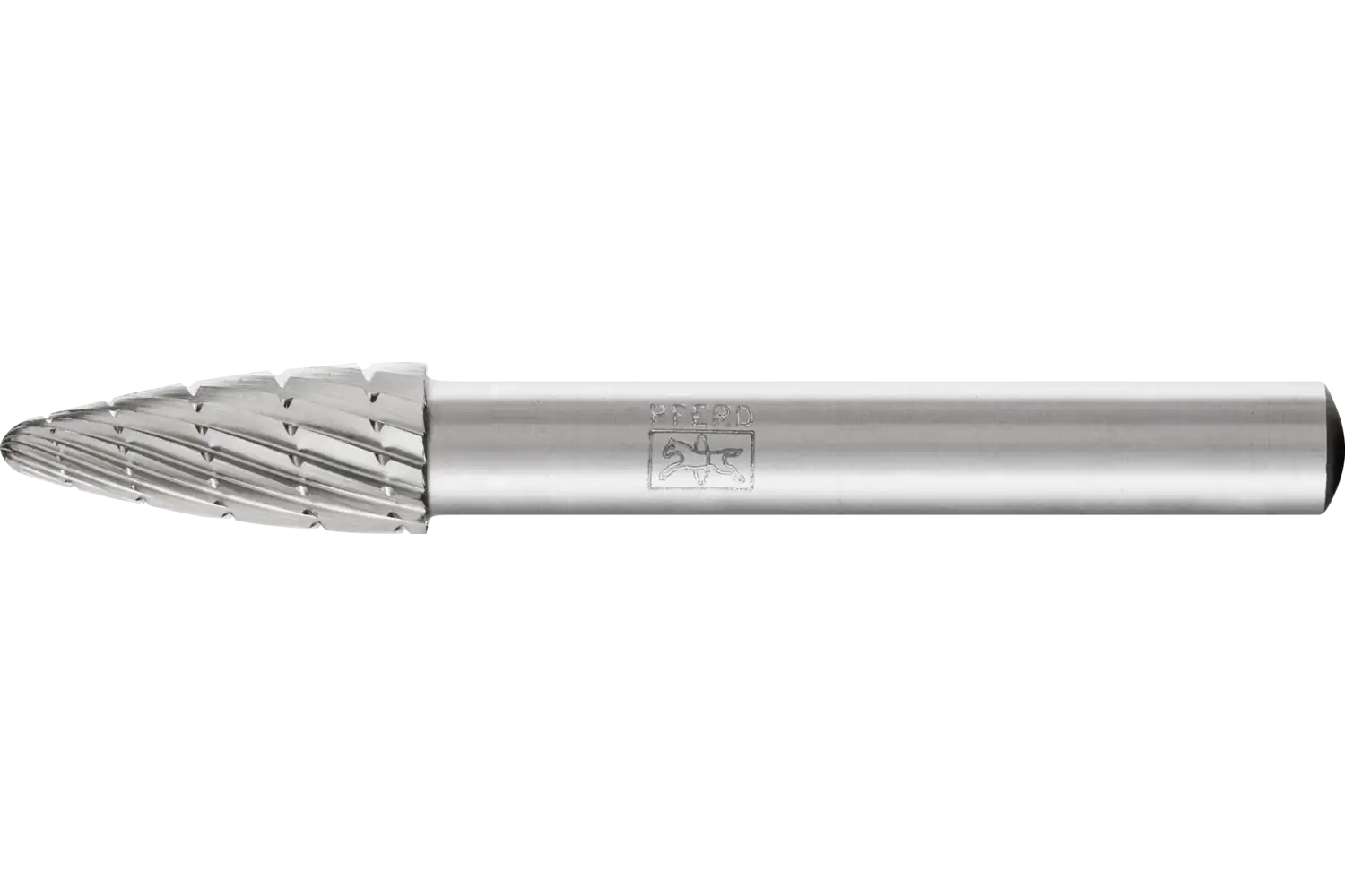 HSS döner kesici ağaç şekli H çap 08x20 mm sap çapı 6 mm Z 3 Üniversal orta ince talaş kırıcı 1
