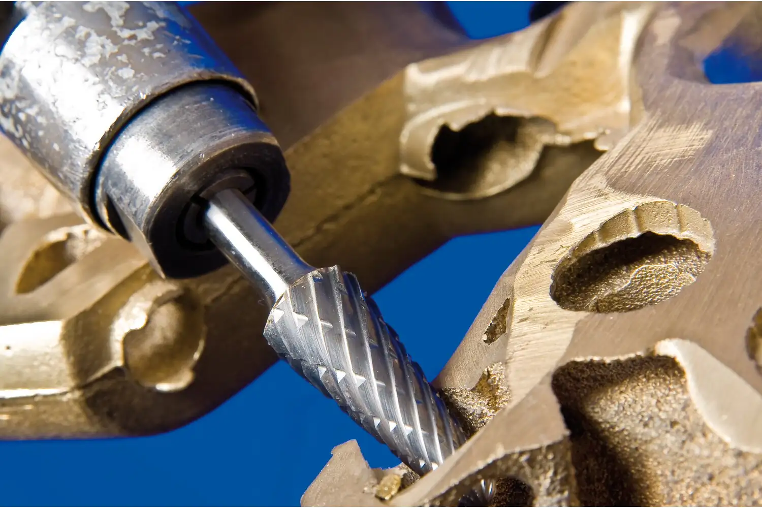 Tungsten karbür yüksek performans freze NON-FERROUS konik şekil radyüs uçlu KEL çap 10x20 mm sap çapı 6 mm demir dışı metaller 2