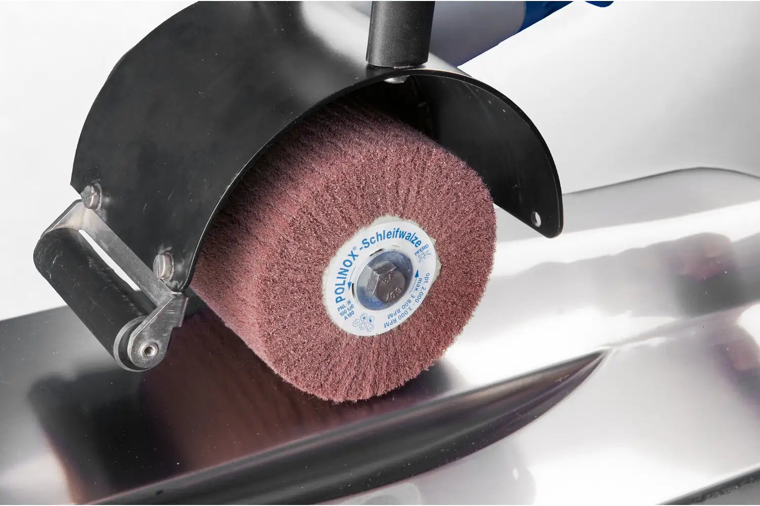 POLINOX elyaf kamalı zımpara PNL çap 100x100 mm kamalı 19 mm A100 hassas taşlama ve finisaj için 2