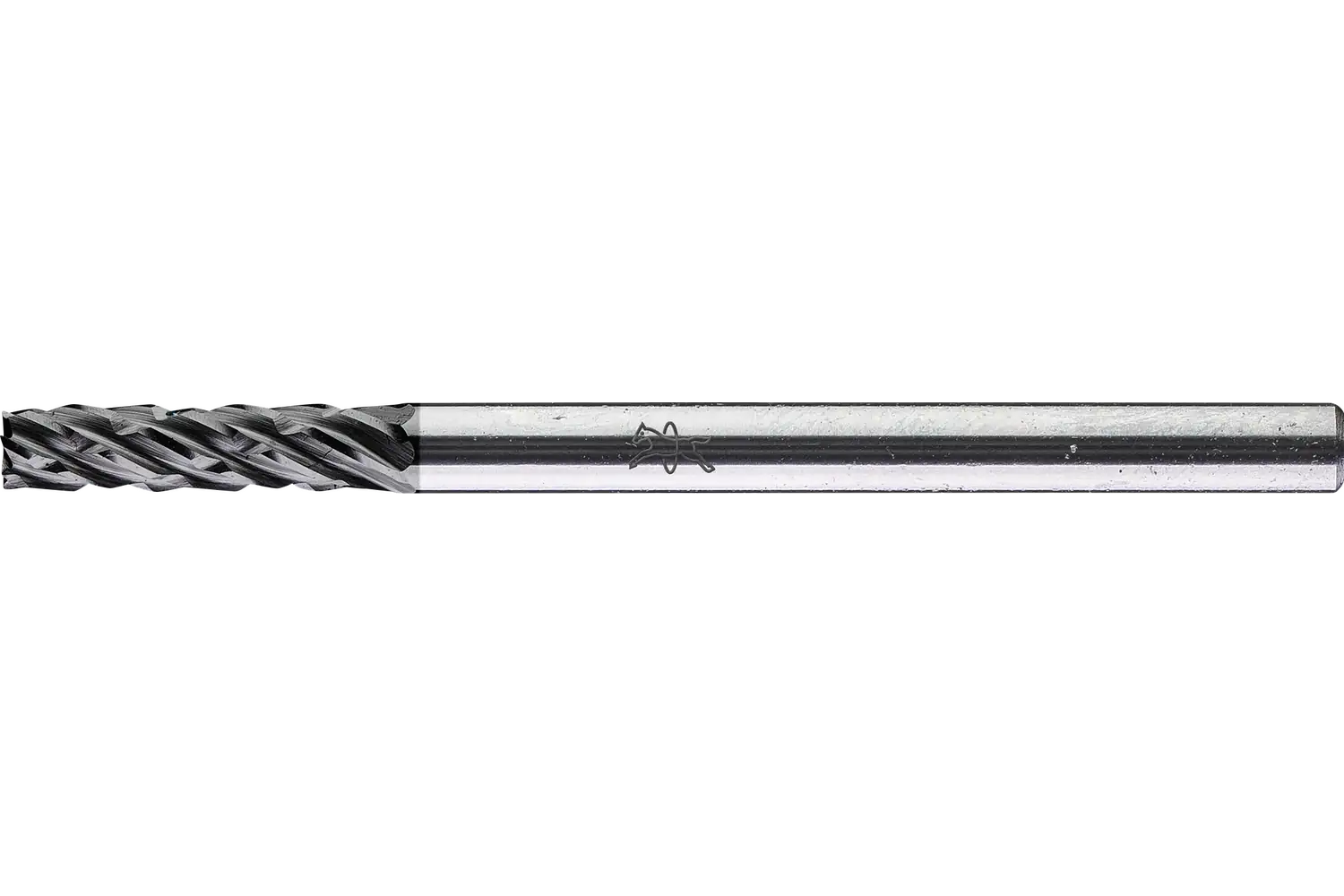 Yüksek performanslı karbür çapak alma frezesi ALLROUND silindirik ZYAS uç kesimli çap 03x13 mm sap çapı 3 mm HICOAT kaplamalı, çelik için 1