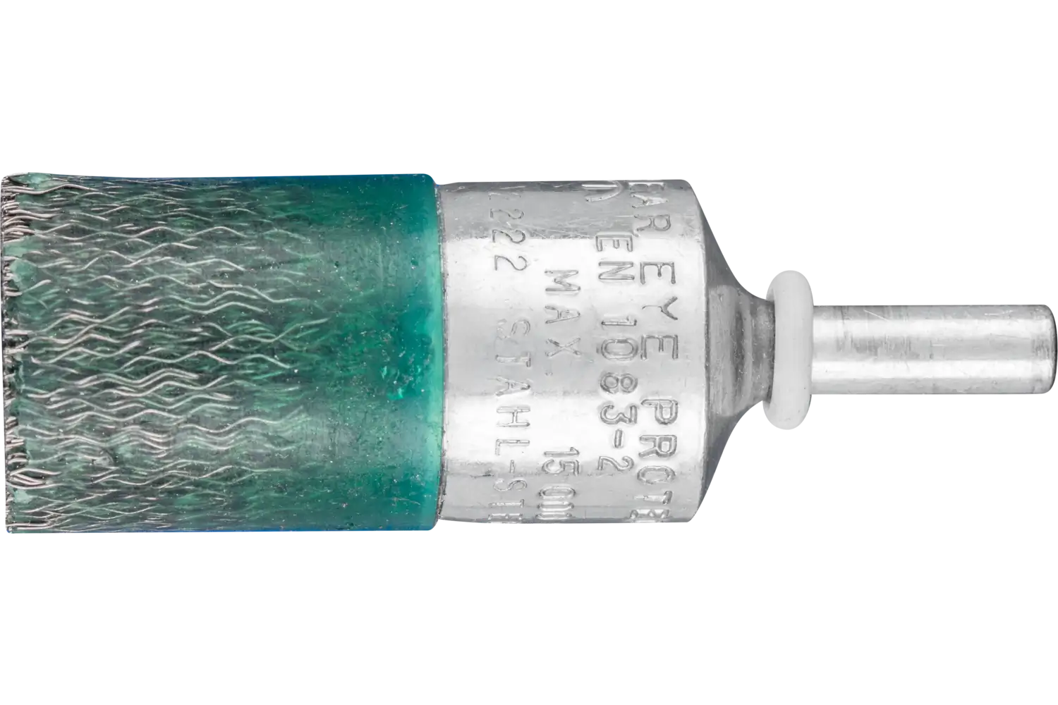 Sıkıştırılmış kalem fırça saçaklı PBV çapı 22 mm sap çapı 6 mm çelik tel çapı 0,25 1