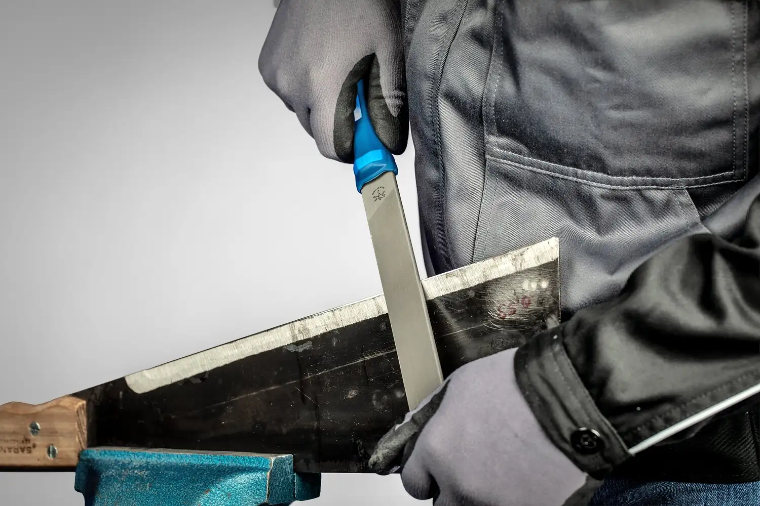 genel eğeleme için mil eğesi düz köşeler lama 200mm kesim 2 3