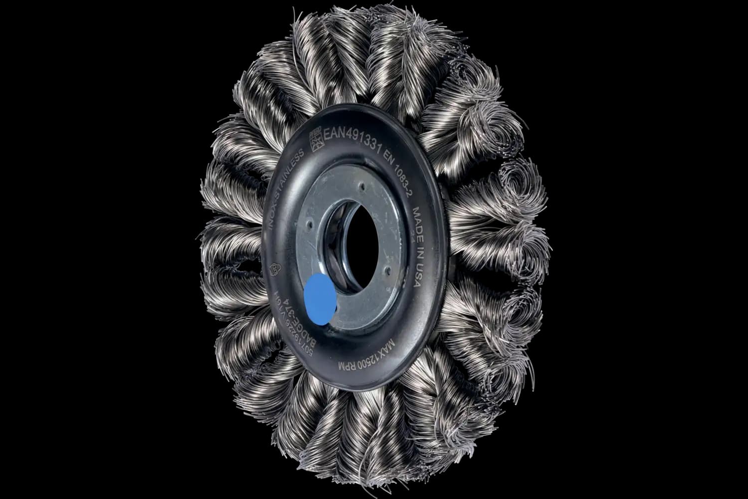 POS COMBITWIST dairesel fırça, burgulu RBG HD çap 115x12x22.2 mm paslanmaz çelik tel çap 0.35 mm açılı taşlama motorları 1