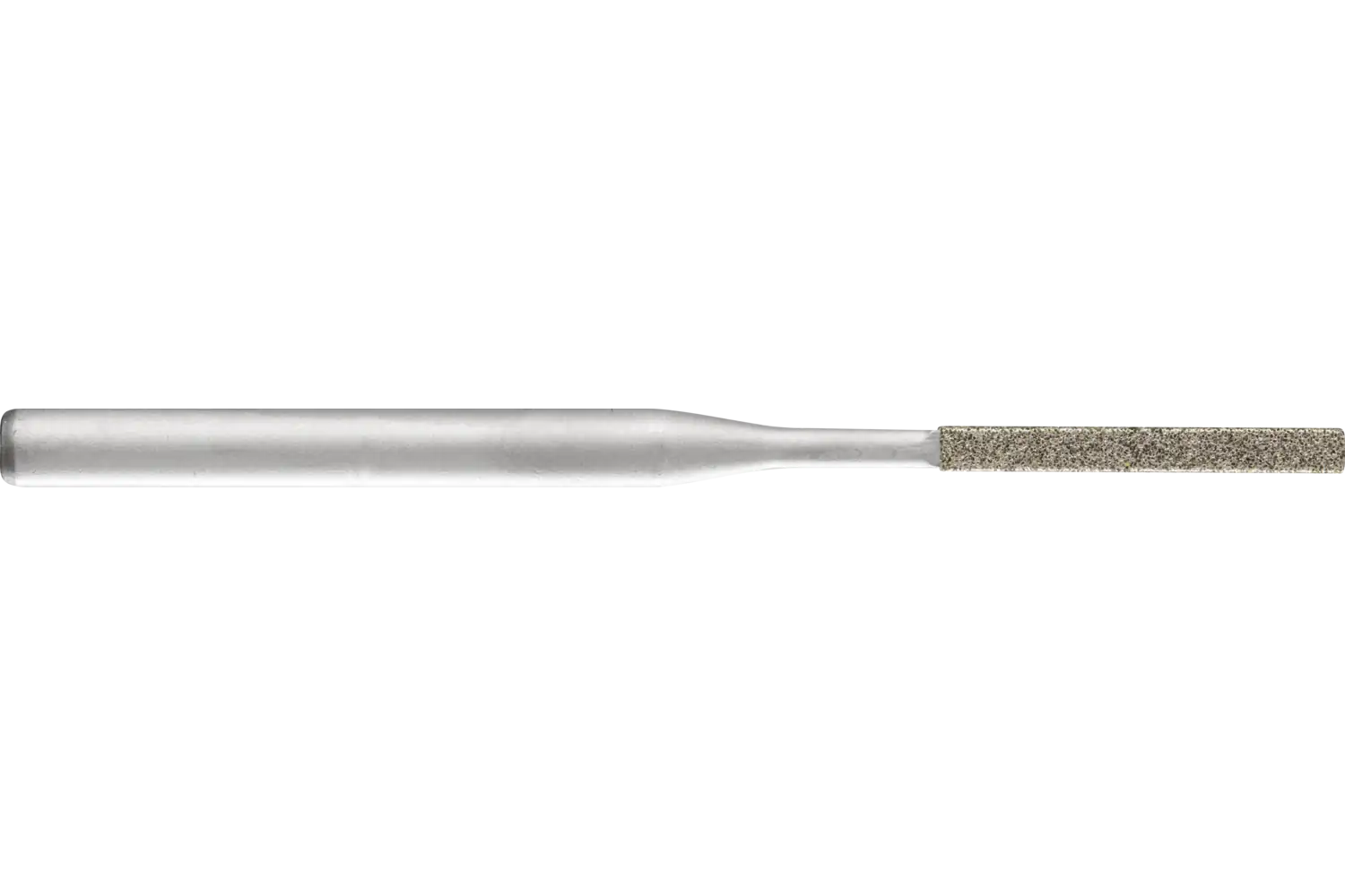 Manuel eğeleme takımı için elmas eğe kare 1,5x1,5x50 mm sap çapı 3 mm D126 (orta) tam 1