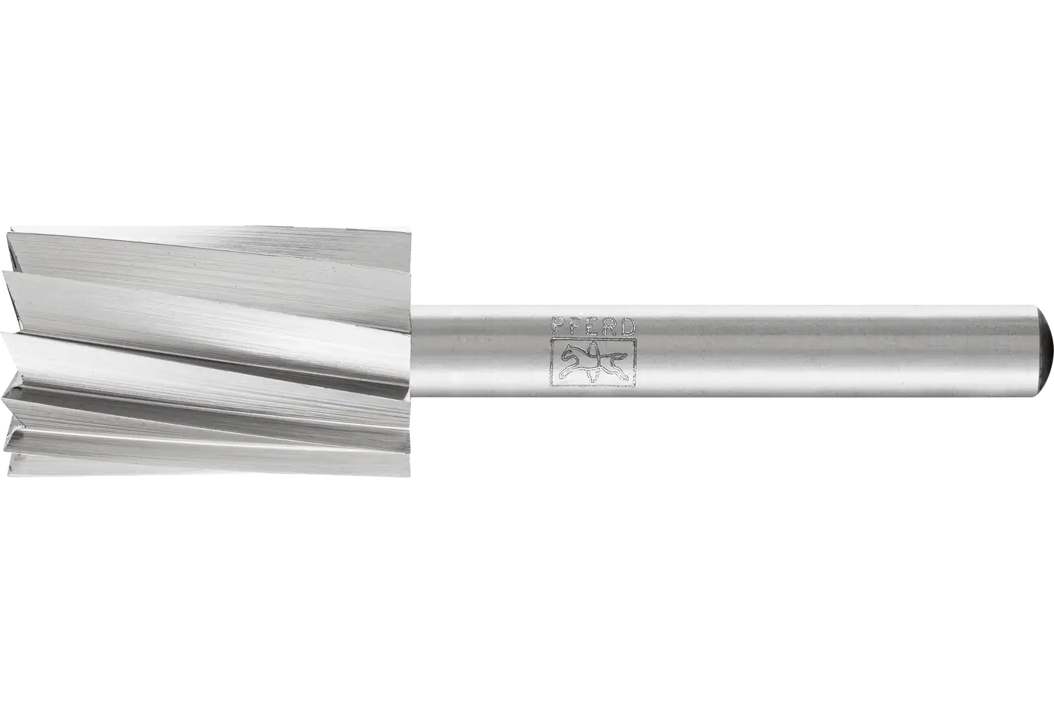 HSS döner kesici ALU uç kesimli silindirik şekil A-ST çap 16x25 mm sap çapı 6 mm alüminyum/demir dışı 1