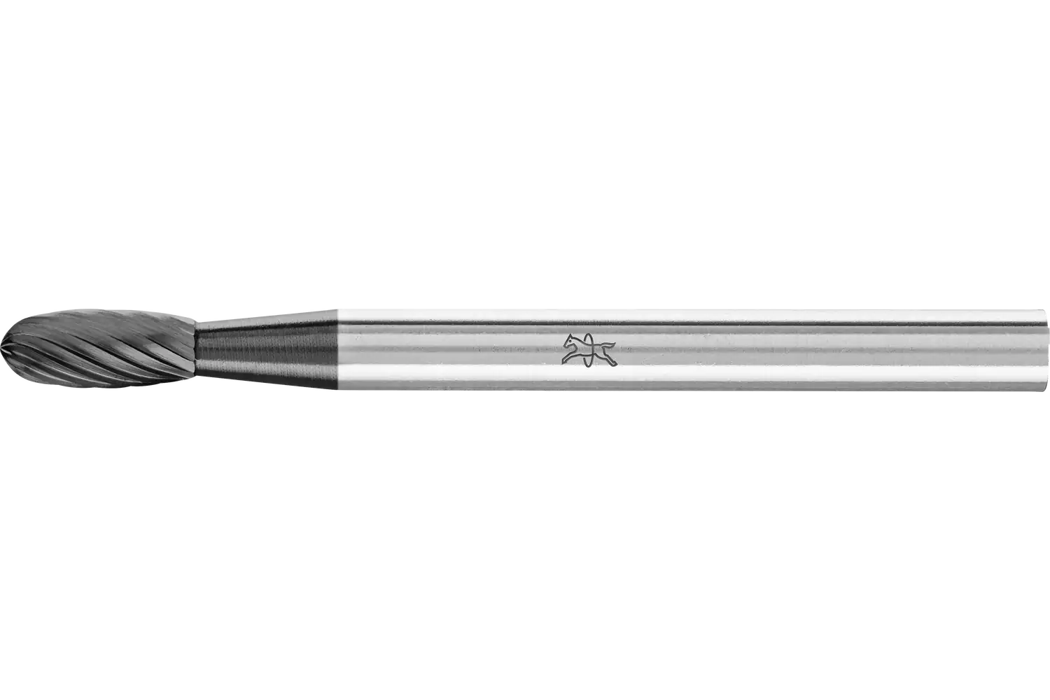 Yüksek performanslı karbür çapak alma frezesi oval tip TRE çap 03x07 mm sap çapı 3 mm Z3P HICOAT kaplamalı, üniversal orta çapraz kesim 1