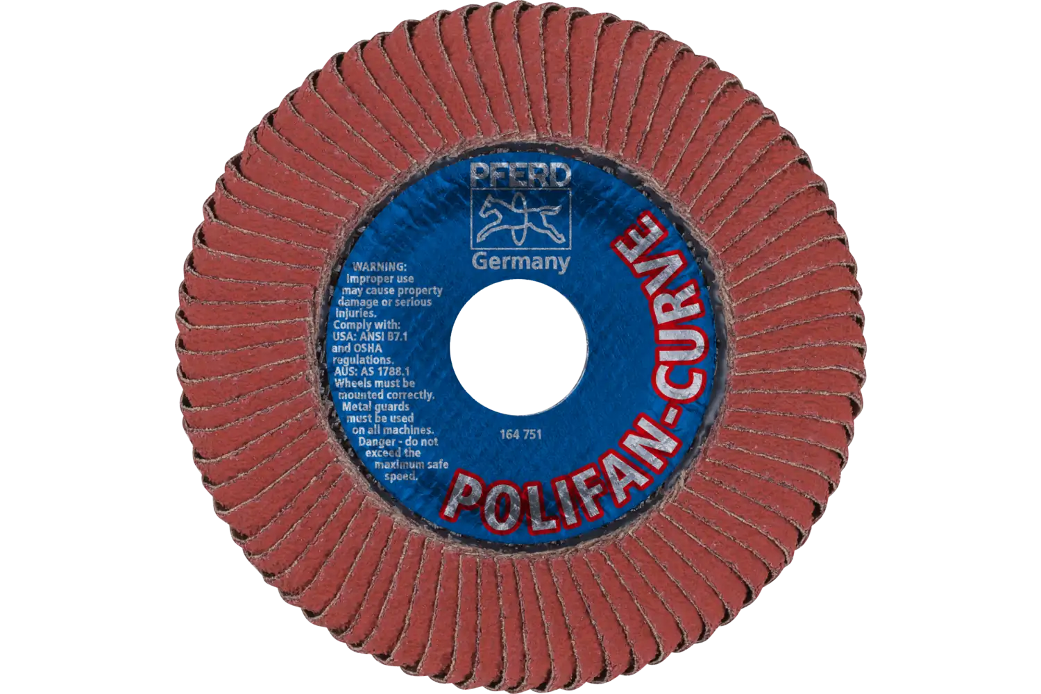POLIFAN CURVE flap taşlama diski PFR 115x22,23 mm genişlik L A40 Profesyonel Seri SGP ALU alüminyum için 3
