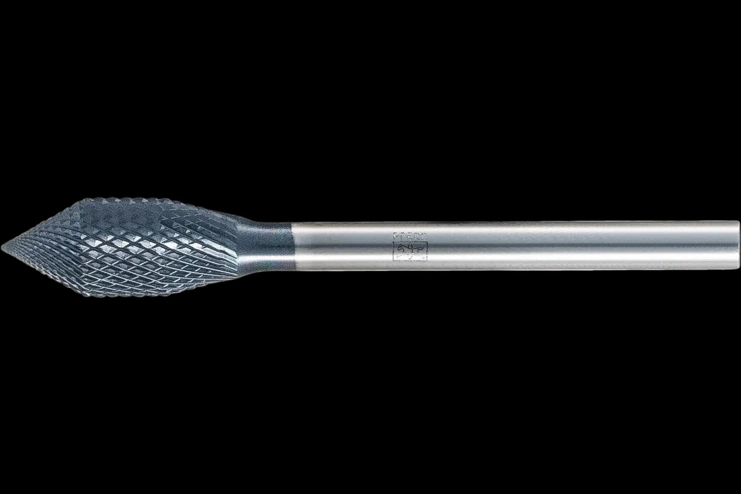 Yüksek perf. karbür çapak alma frezesi MICRO KZW çap 6x13mm sap çapı 6mm robot uyg. pah kırma/çapak alma çalışm.için HICOAT kap.özel şekil 1