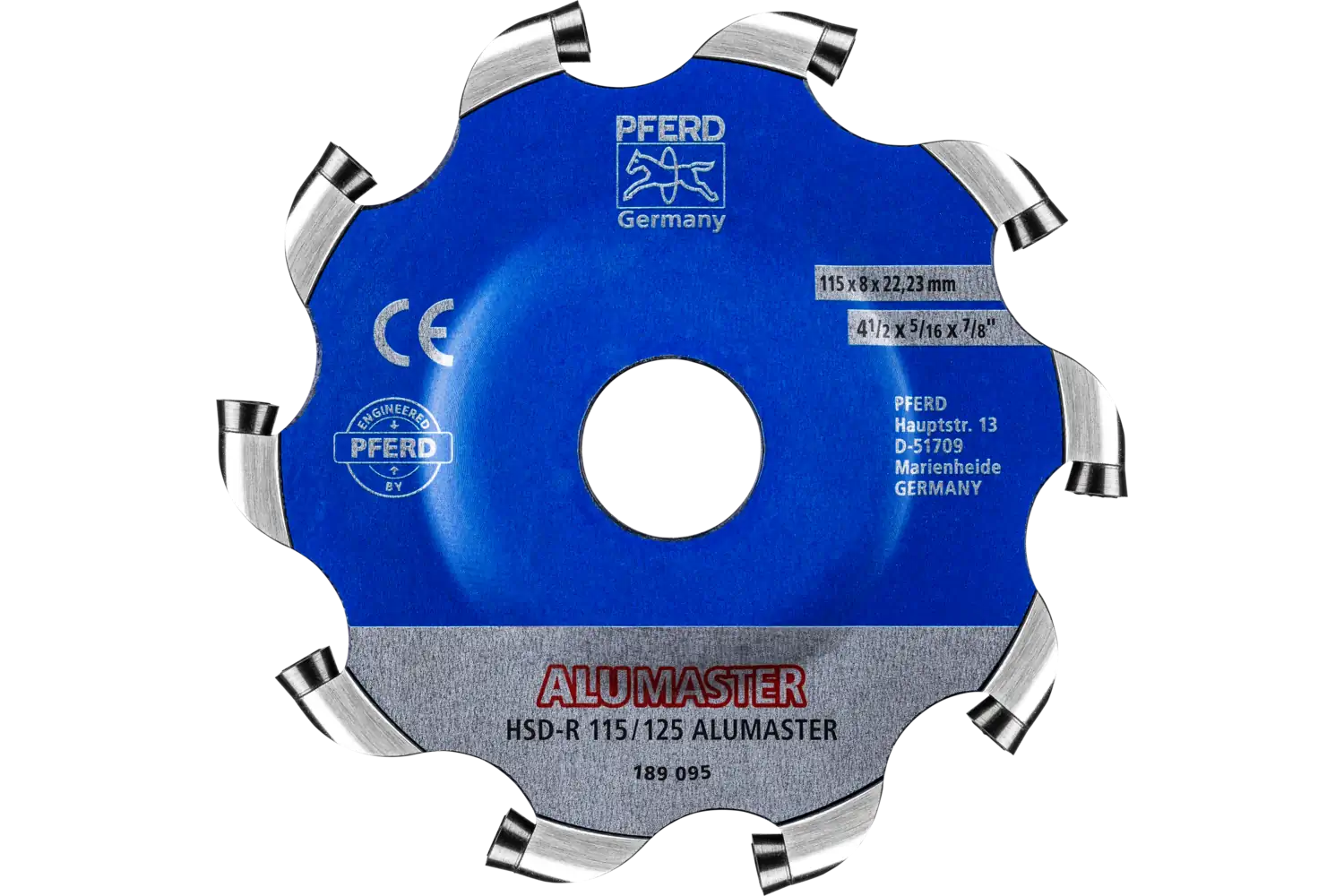 Yüksek performanslı frezeleme diski ALUMASTER R çap 115 mm açılı taşlama makineleri için alüminyum üzerinde çalışma HICOAT 2