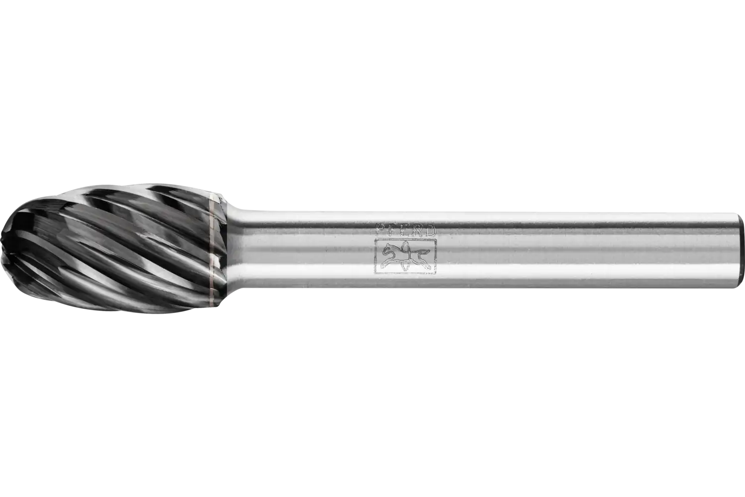 Tungsten karbür yüksek performans freze INOX oval TRE çap 10x16 mm sap çapı 6 mm HICOAT paslanmaz çelik 1