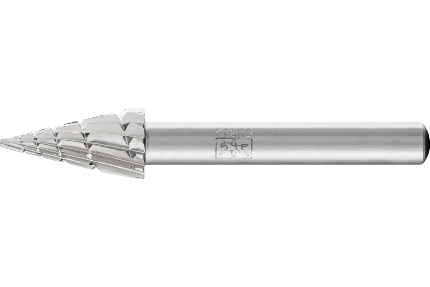 HSS döner kesici sivri uçlu konik tip G çap 10x20 mm sap çapı 6 mm Z 2 üniversal orta talaş ayırıcı 1