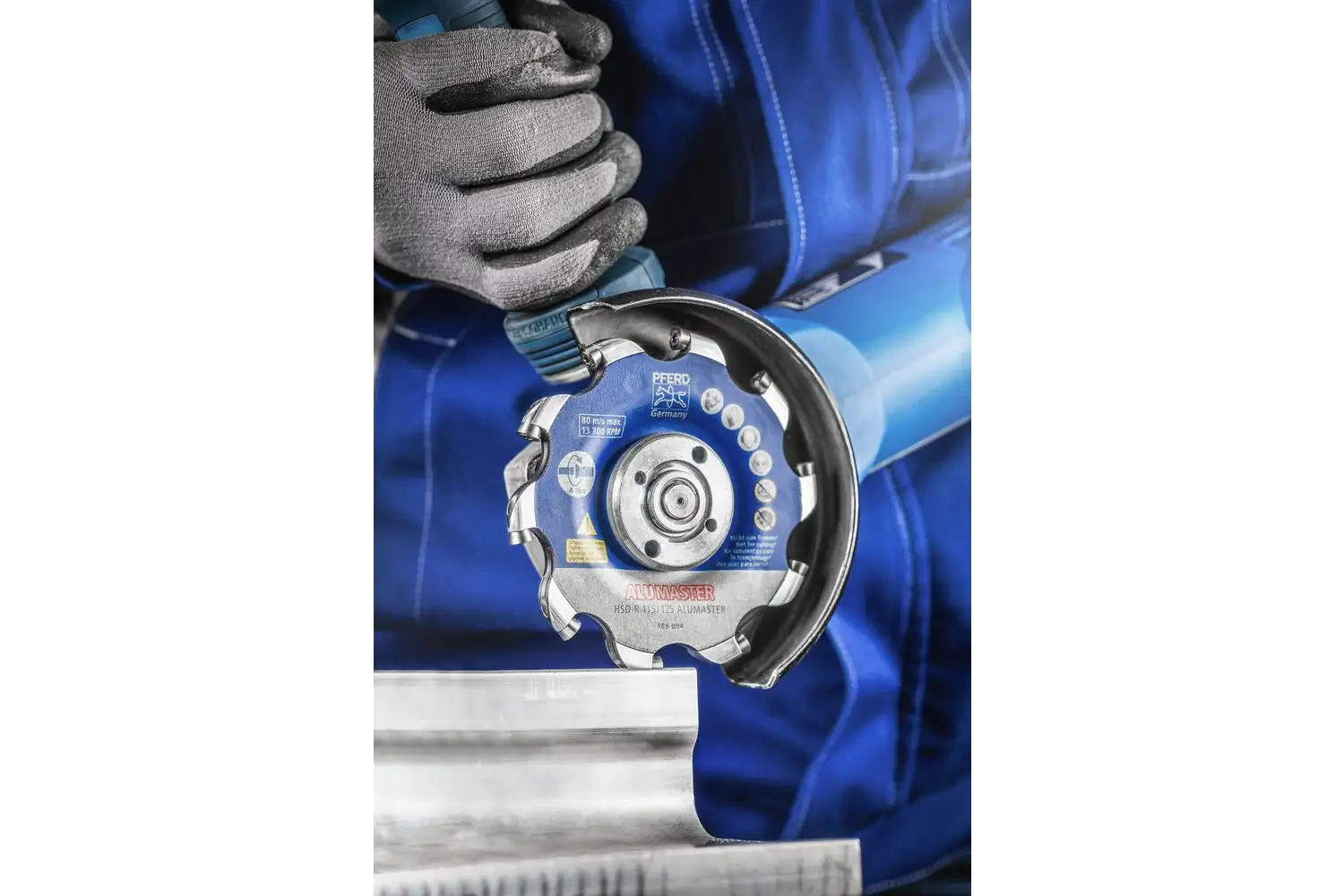Yüksek performanslı frezeleme diski ALUMASTER R çap 115 mm açılı taşlama makineleri için alüminyum üzerinde çalışma 3