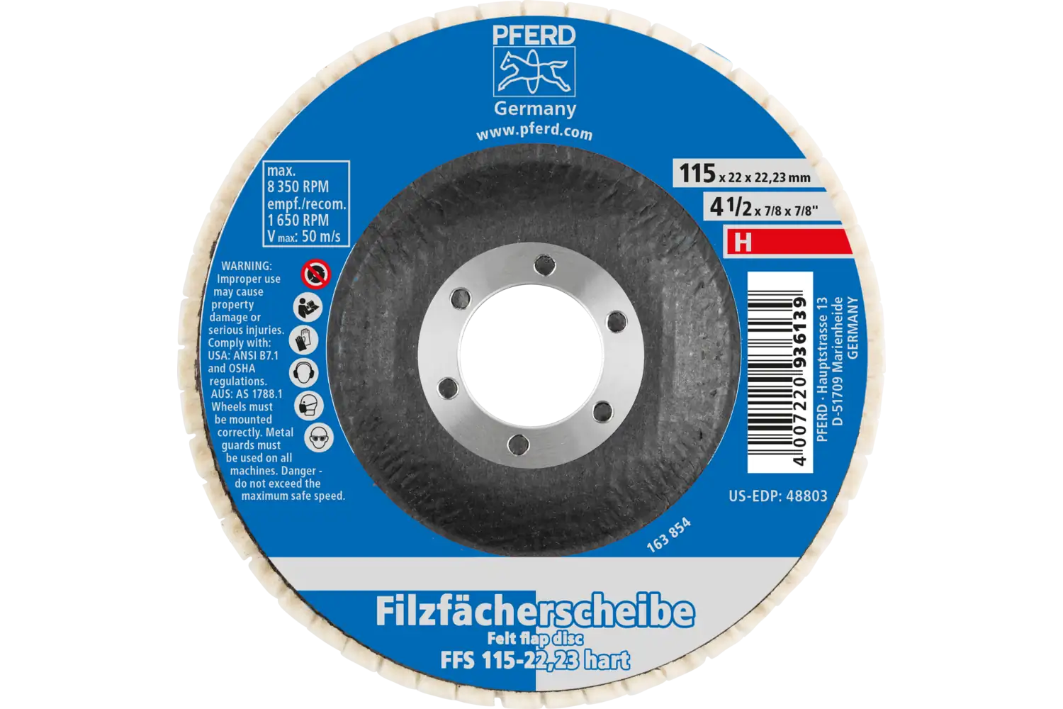 Sert keçe flap taşlama diski FFS çap 115 mm delik 22,23 açılı taşlama makinesi ile parlatma işlemi için 2