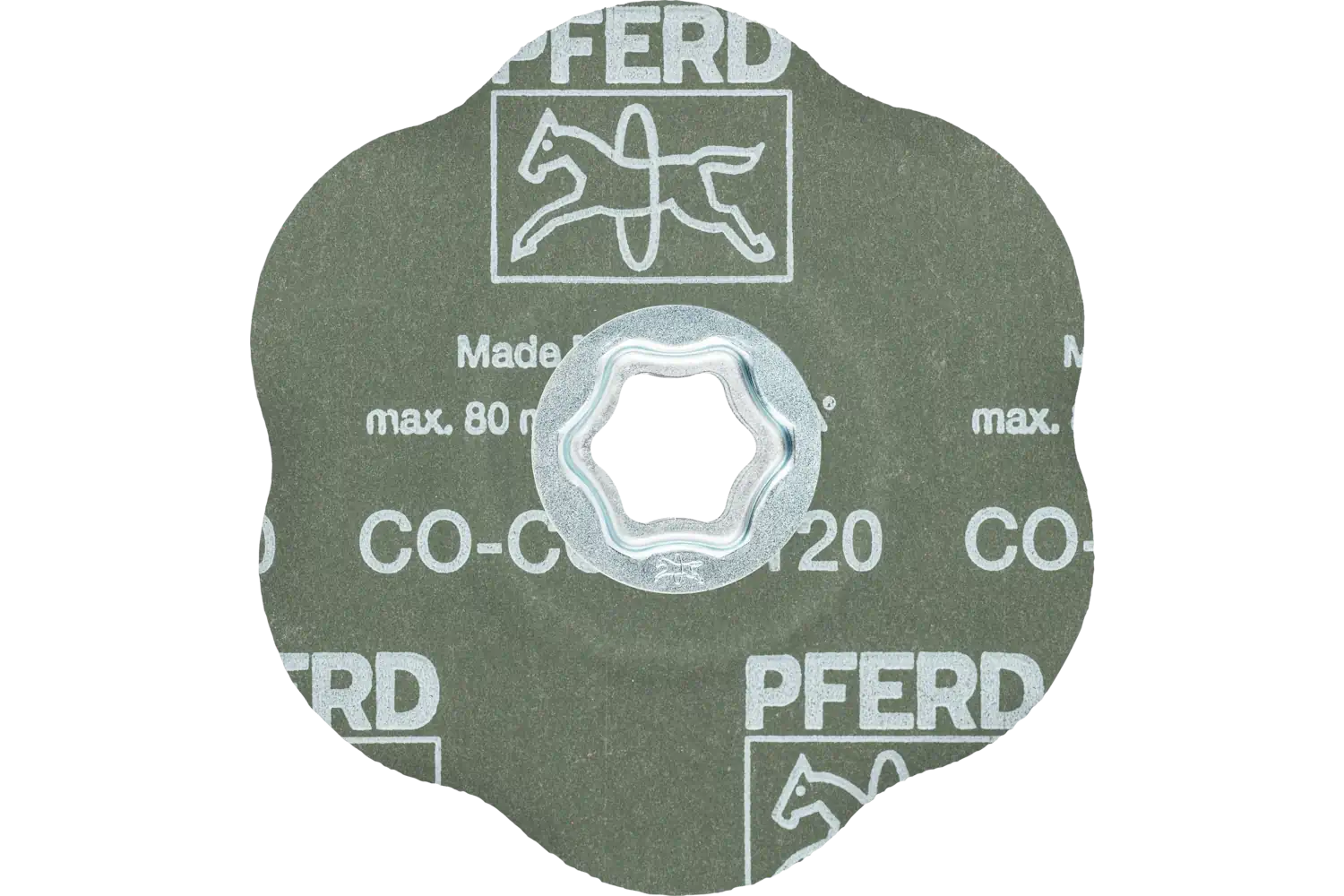 Konturlar için COMBICLICK seramik oksit tanecik fiber disk çap 125 mm CO-COOL120 3
