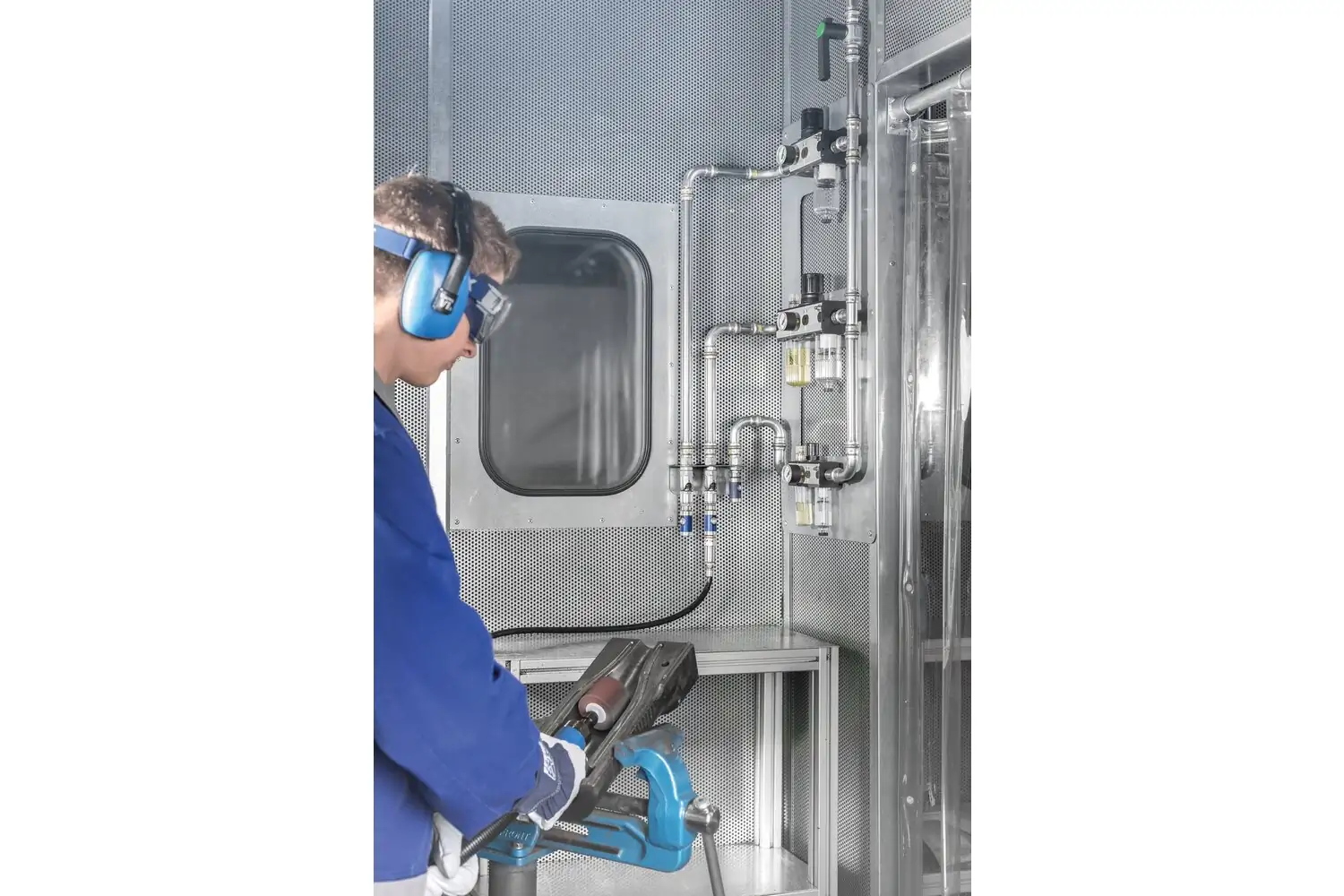 Havalı düz taşlama motoru PGAS 8/100 HV 10,000 RPM/0.8 HP 2