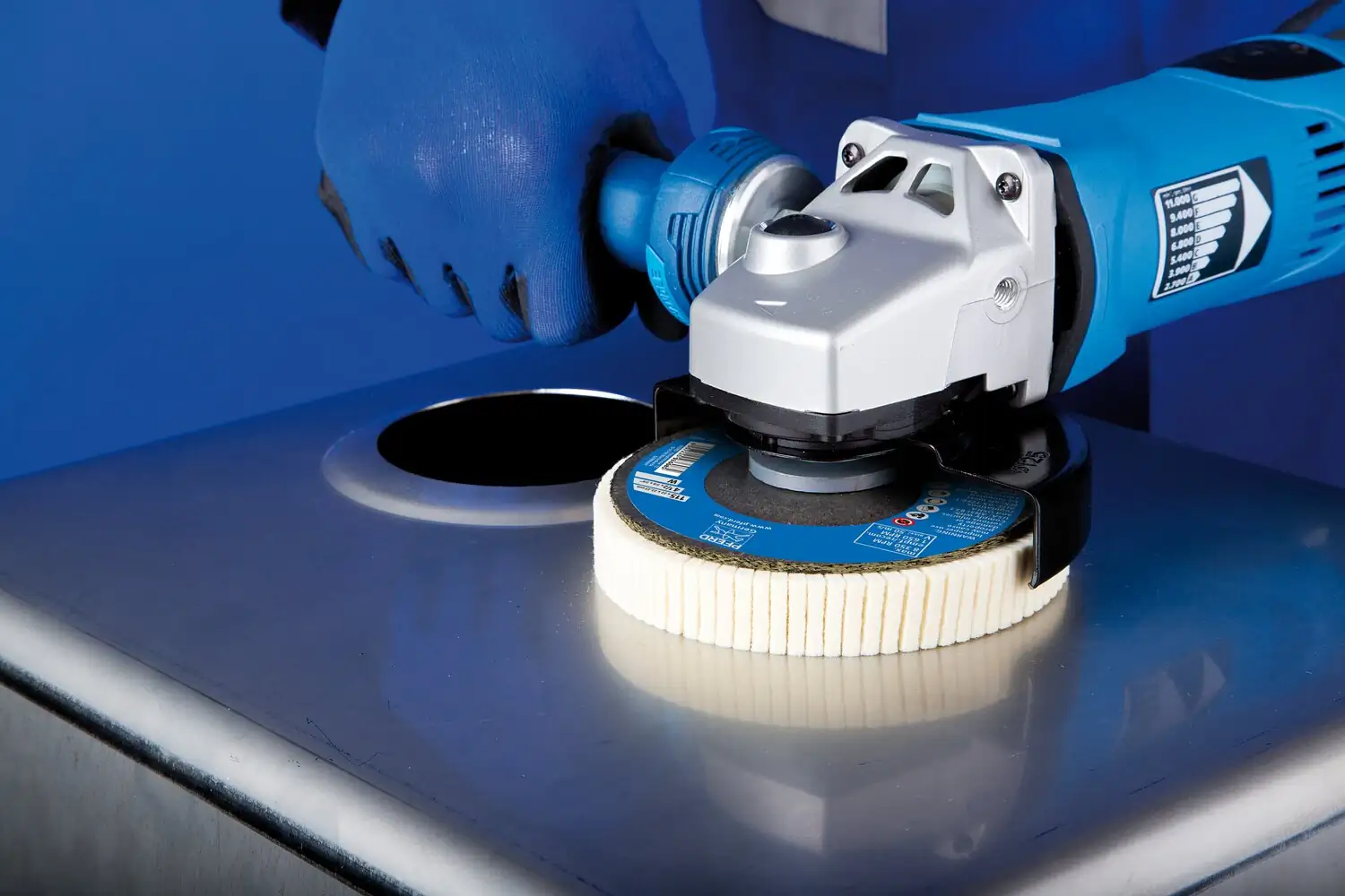 Sert keçe flap taşlama diski FFS çap 115 mm delik 22,23 açılı taşlama makinesi ile parlatma işlemi için 3