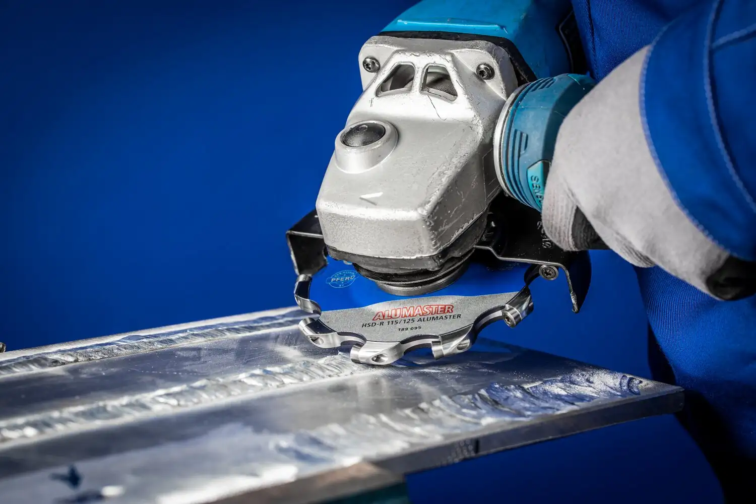 Yüksek performanslı frezeleme diski ALUMASTER R çap 115 mm açılı taşlama makineleri için alüminyum üzerinde çalışma HICOAT 4