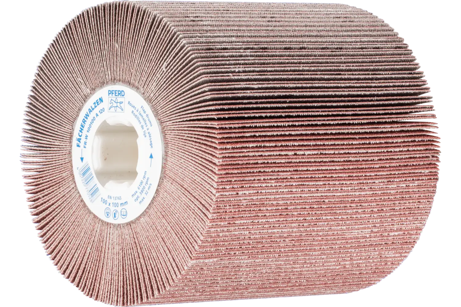 Kamalı zımpara çap 100x100 kama 19mm A120 kamalı taşlama makinelerinde genel kullanım için 1