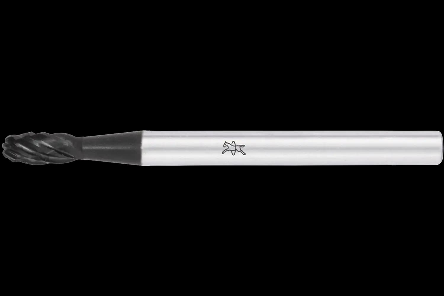 Yüksek performanslı karbür çapak alma frezesi ALLROUND oval TRE çap 03x07 mm sap çapı 3 mm HICOAT kaplamalı, çelik için 1