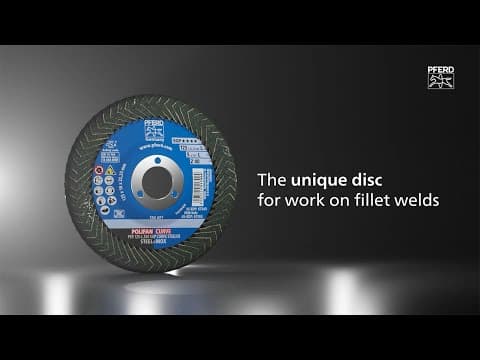 POLIFAN CURVE flap taşlama diski PFR 115x22,23 mm genişlik L A40 Profesyonel Seri SGP ALU alüminyum için Youtube