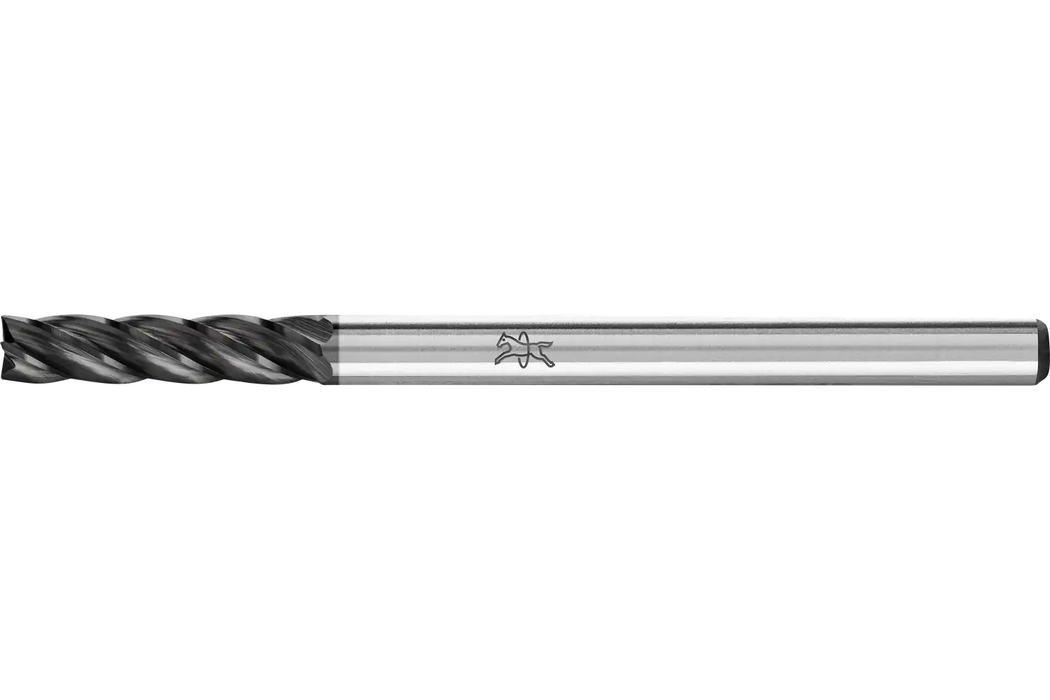 Yüksek perf. karbür çapak alma frezesi ALU sil. ZYAS uç kesimli çap 03x13 mm sap çapı 3 mm HICOAT kap., alüm./demir dışı metaller için 1