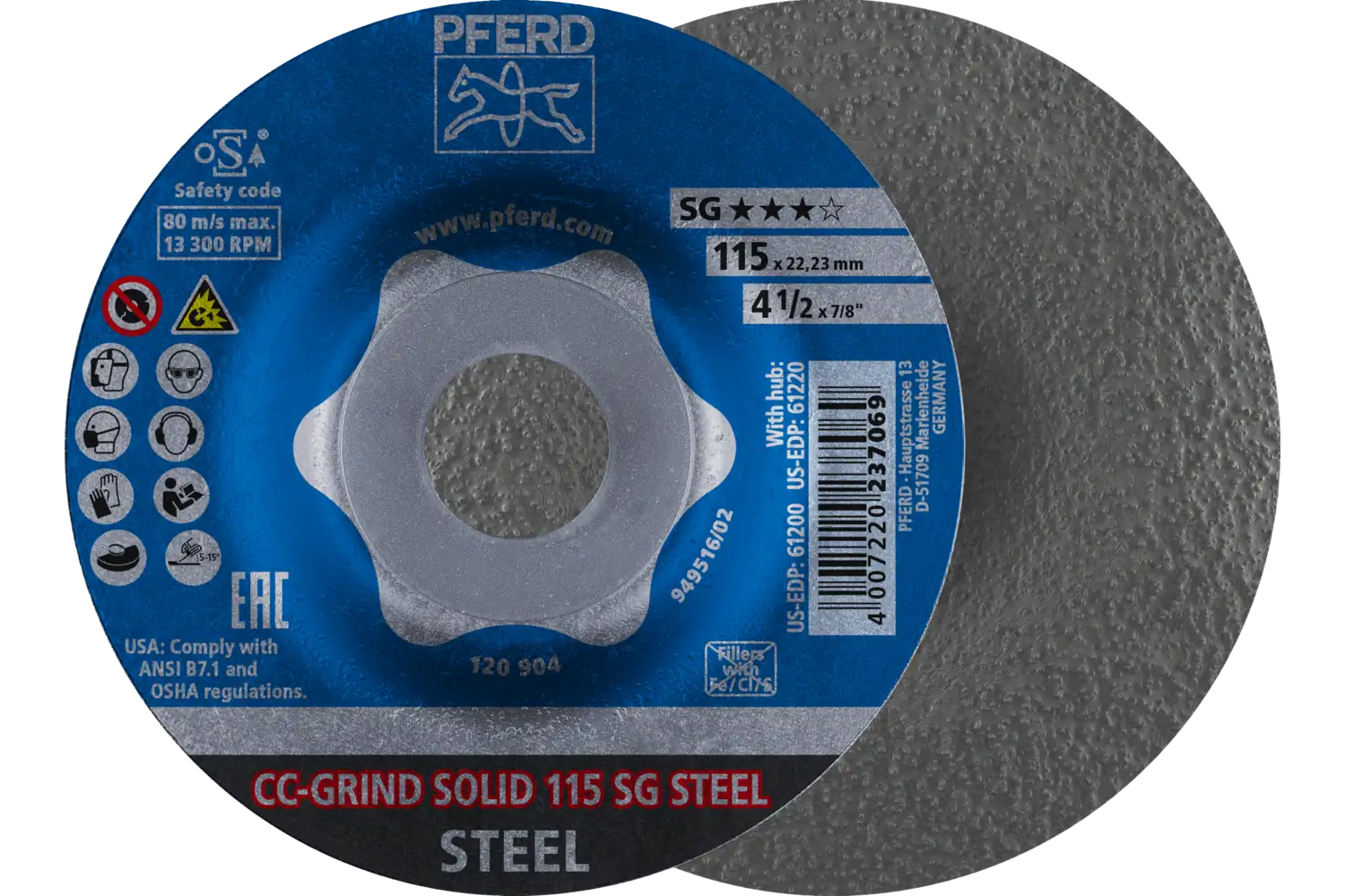 CC-GRIND taşlama diskleri SOLID SG STEEL ★★★☆