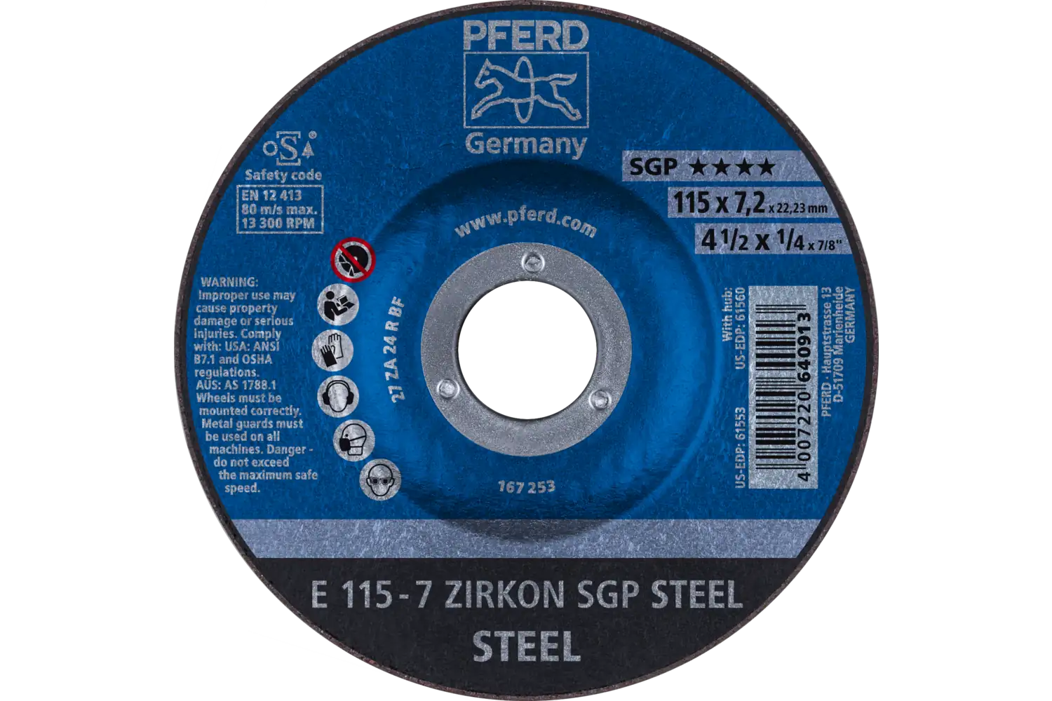 Taşlama taşları ZIRKON SGP STEEL ★★★★