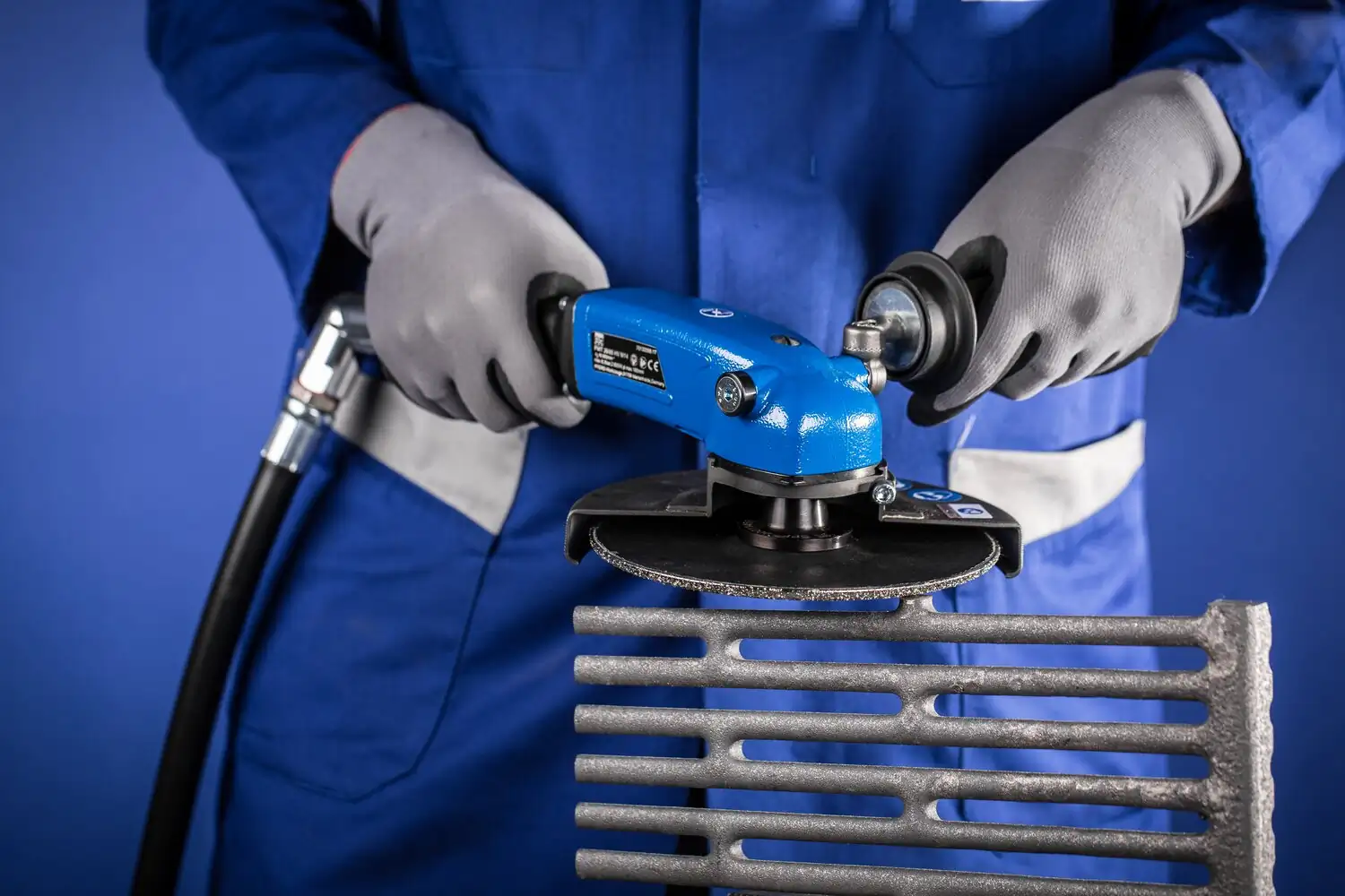 havalı turbo açılı taşlama makinesi PWT 26/85 HV M14 180mm çap için 8.500 RPM/2.600 watt 3