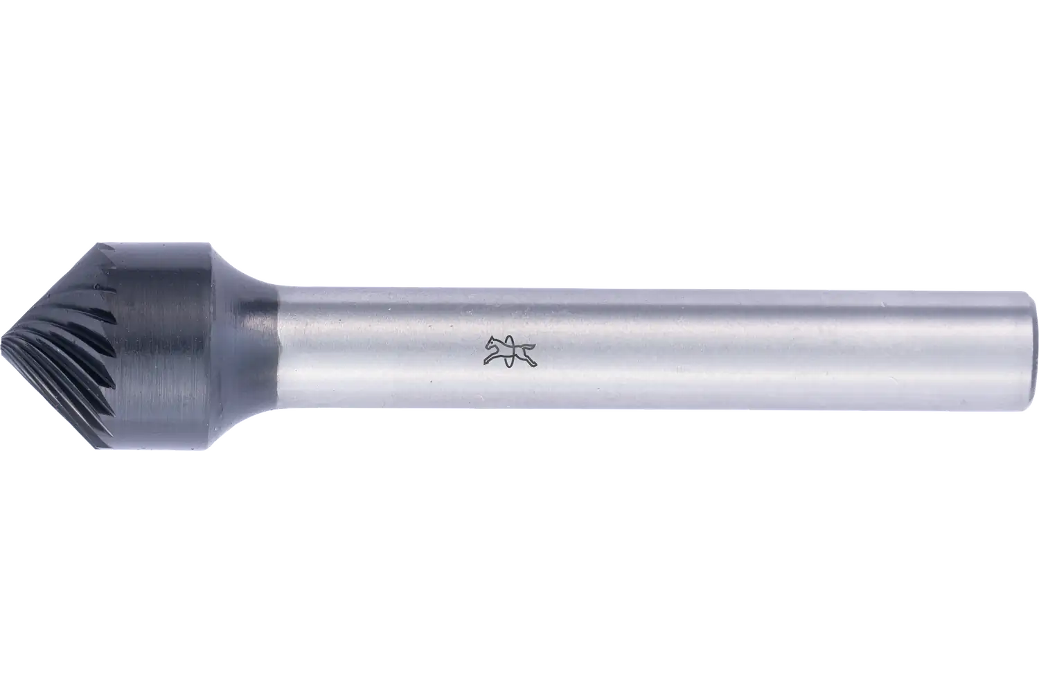 Yüksek perf. karbür çapak alma frezesi, konik havşa tipi KSK çap 10x05 mm sap çapı 6 mm Z3 HICOAT kaplamalı, robotik pah/çapak alma 1