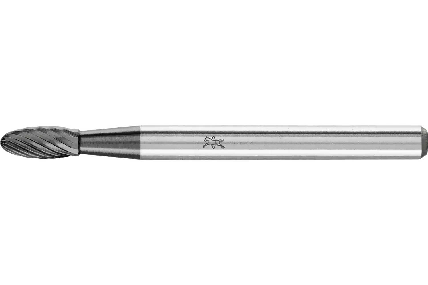 Yüksek performanslı karbür çapak alma frezesi alev tipi B çap 03x07 mm sap çapı 3 mm Z3P HICOAT kaplamalı, üniversal ince 1