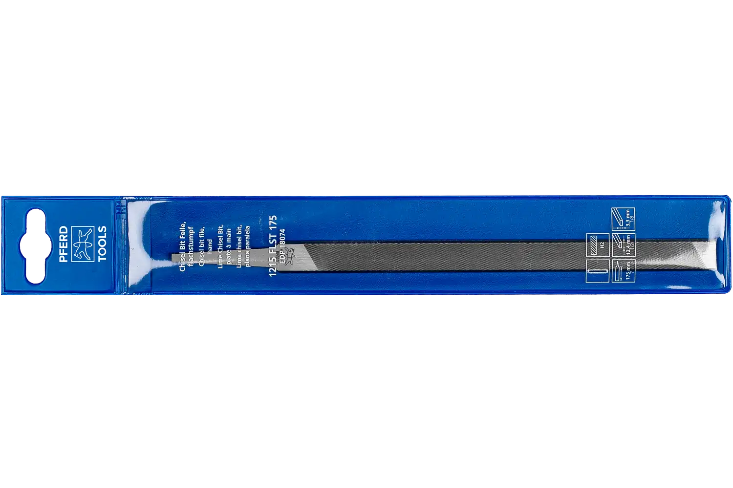 Kenar taşlama zincir testerelerinin bilenmesi için CHISEL BIT FILE lama 175 mm kesim 2 3