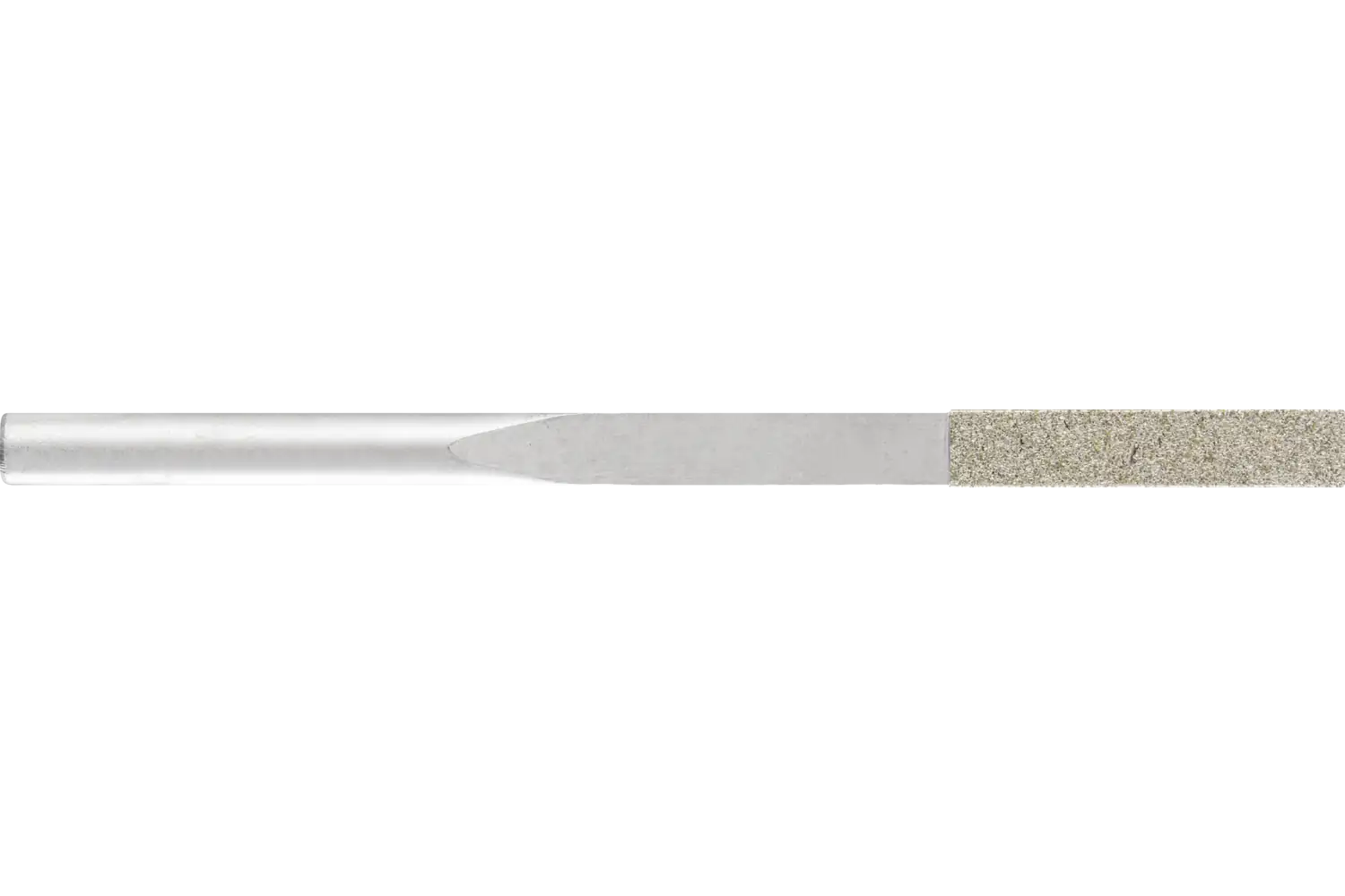Manuel eğeleme takımı için elmas eğe düz konik 3,3x1,0x55 mm sap çapı 3 mm D126 (orta) tam 1