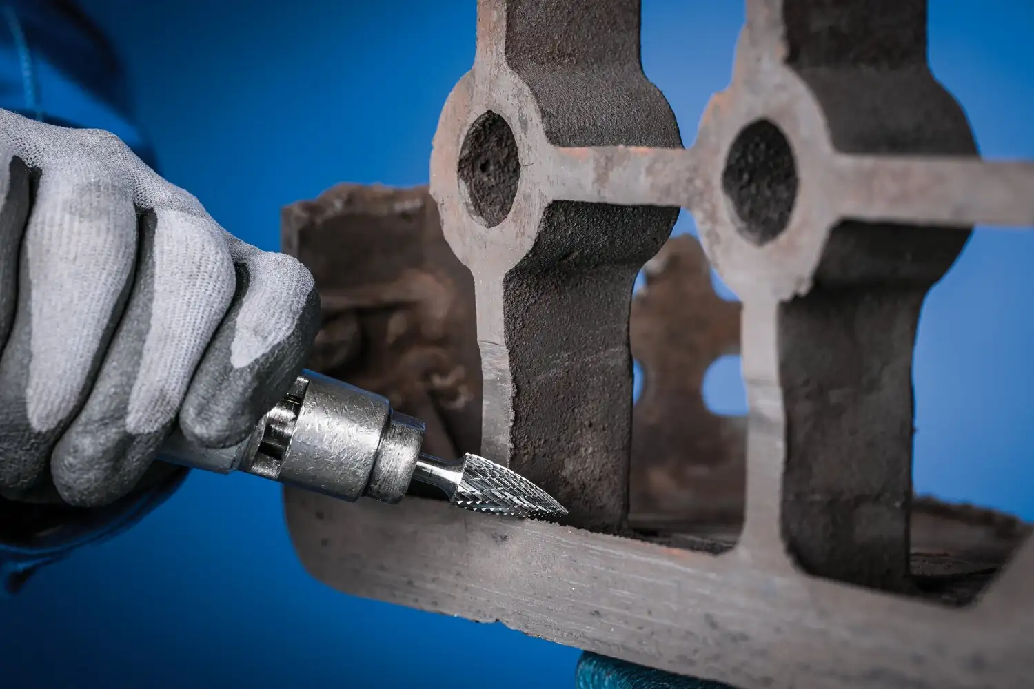 Tungsten karbür yüksek performans freze TOUGH-S sivri uçlu ağaç SPG çap 10x20 mm sap çapı 6 mm darbeye dayanıklı 2