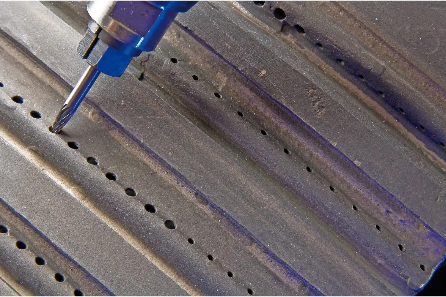 Tungsten karbür yüksek performans freze ALLROUND sivri uçlu konik SKM çapı 03x07 mm sap çapı 3 mm üniversal kaba 2