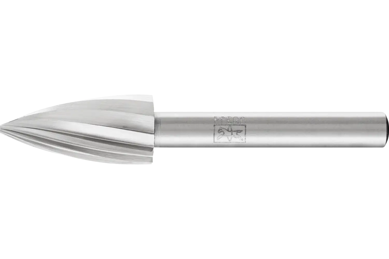 HSS döner kesici mermi şekli K çap 12x25 mm sap çapı 6 mm Z 1 Üniversal kaba 1